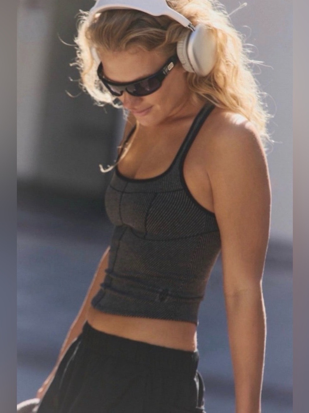 FP MOVEMENT by FREE PEOPLE Perfectly Plated Square Neck Cami/TANK TOP - Picture 2 of 12
